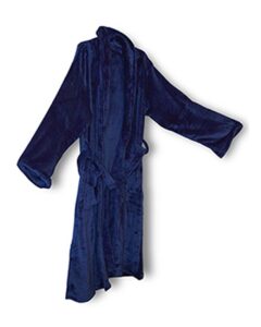 Alpine Fleece 8723 Unisex Mink Touch Luxury Robe – Navy