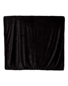Alpine Fleece 8726 Oversized Mink Sherpa Blanket – Black