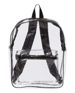 Liberty Bags 7010 Clear PVC Backpack – Black