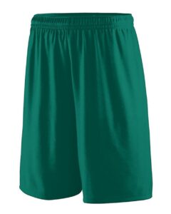 Augusta Sportswear 1420 Men’s Training Shorts – Dark Green (side)