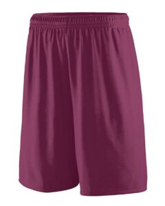 Augusta Sportswear 1420 Men’s Training Shorts – Maroon (side)