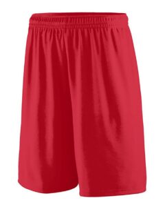 Augusta Sportswear 1420 Men’s Training Shorts – Red (side)