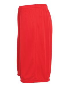 Augusta Sportswear 1421 Youth Training Shorts – Red (side)