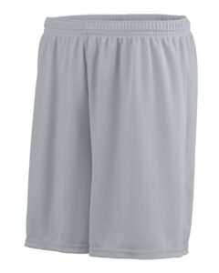Augusta Sportswear 1425 Men’s Octane Shorts – Silver Grey (side)