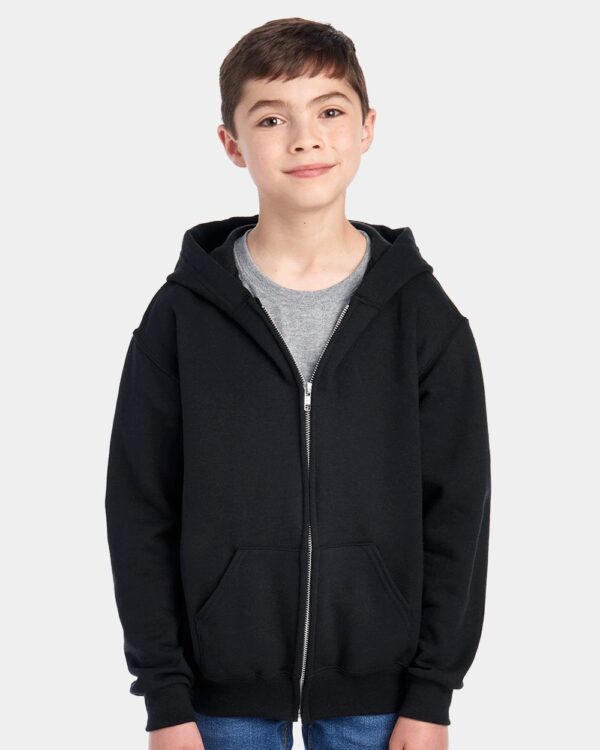 JERZEES Youth NuBlend® Full-Zip Hooded Sweatshirt