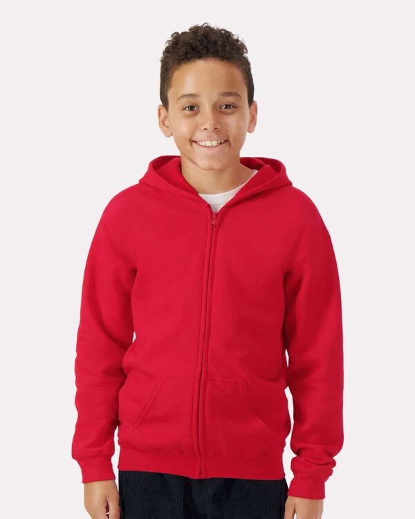 Gildan Youth Heavy Blend™ Full-Zip Hooded Sweatshirt