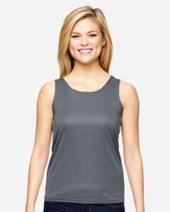 Augusta Sportswear 1705 Women’s Training Tank Top – Graphite (on model)