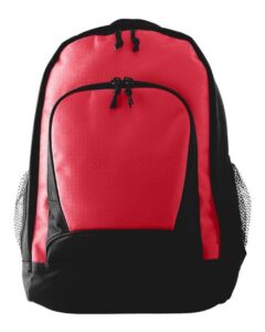 Augusta Sportswear 1710 Ripstop Backpack – Red/ Black