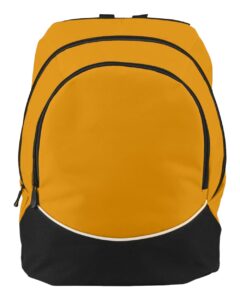 Augusta Sportswear 1915 Tri-Color Backpack – Gold/ Black/ White