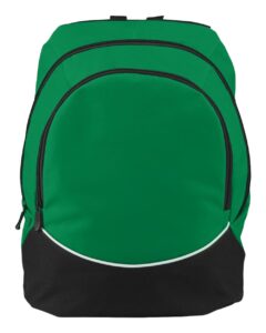 Augusta Sportswear 1915 Tri-Color Backpack – Kelly/ Black/ White