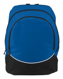 Augusta Sportswear 1915 Tri-Color Backpack – Royal/ Black/ White