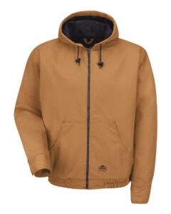Red Kap JD20 Men’s Blended Duck Zip-Front Hooded Jacket