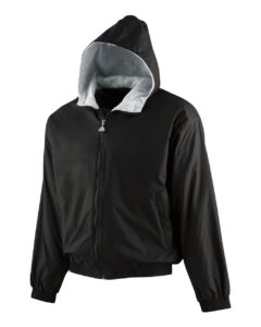 Augusta Sportswear 3281 Youth Hooded Taffeta Jacket – Black