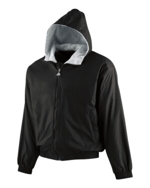 Augusta Sportswear 3281 Youth Hooded Taffeta Jacket – Black