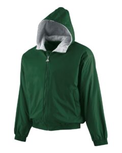 Augusta Sportswear 3281 Youth Hooded Taffeta Jacket – Dark Green