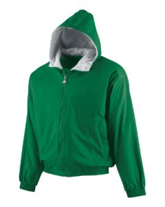 Augusta Sportswear 3281 Youth Hooded Taffeta Jacket – Kelly