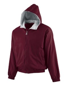 Augusta Sportswear 3281 Youth Hooded Taffeta Jacket – Maroon