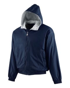 Augusta Sportswear 3281 Youth Hooded Taffeta Jacket – Navy