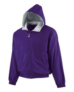 Augusta Sportswear 3281 Youth Hooded Taffeta Jacket – Purple