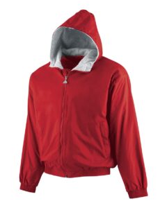 Augusta Sportswear 3281 Youth Hooded Taffeta Jacket – Red