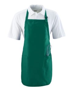 Augusta Sportswear 4350 Full Length Apron with Pockets – Dark Green