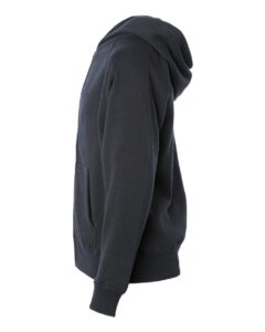 Independent Trading Co. PRM15YSBZ Youth Lightweight Special Blend Raglan Zip Hood – Black (side)