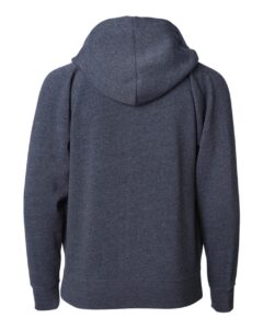 Independent Trading Co. PRM15YSBZ Youth Lightweight Special Blend Raglan Zip Hood – Midnight (back)