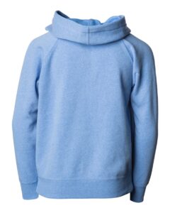 Independent Trading Co. PRM15YSBZ Youth Lightweight Special Blend Raglan Zip Hood – Pacific (back)