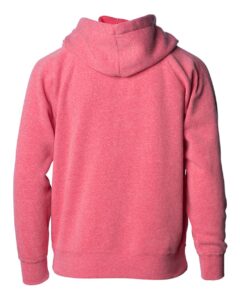 Independent Trading Co. PRM15YSBZ Youth Lightweight Special Blend Raglan Zip Hood – Pomegranate (back)