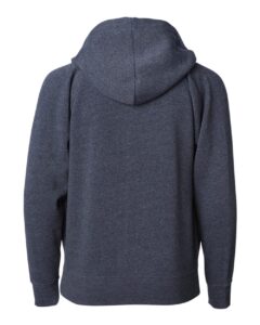 Independent Trading Co. PRM10TSBZ Toddler Lightweight Special Blend Raglan Zip Hood – Midnight (back)
