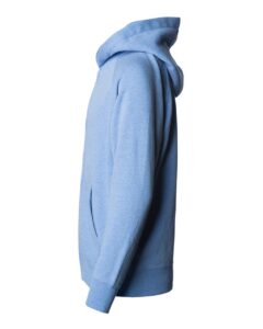 Independent Trading Co. PRM10TSBZ Toddler Lightweight Special Blend Raglan Zip Hood – Pacific (side)
