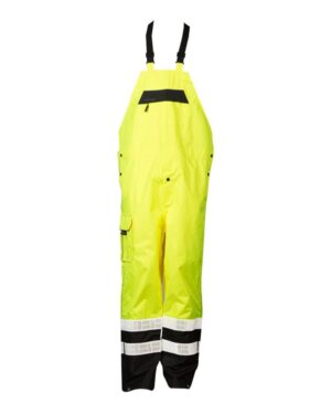 Kishigo RWB106-107 Unisex Premium Black Series® Rainwear Bib – Lime