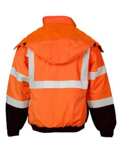 Kishigo JS121-122 Unisex Economy Bomber Jacket – Orange (back)