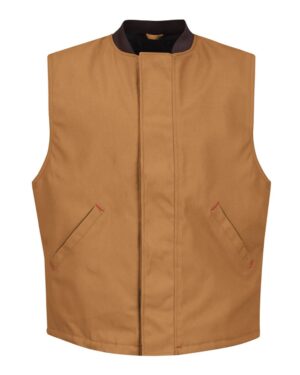 Red Kap VD22 Men’s Blended Duck Insulated Vest – Brown Duck