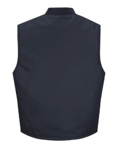 Red Kap VD22 Men’s Blended Duck Insulated Vest – Navy Duck (back)