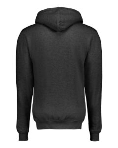 MV Sport 2349 Unisex Retro Heather Full-Zip Hooded Sweatshirt – Charcoal Heather (back)