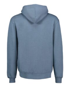 MV Sport 2349 Unisex Retro Heather Full-Zip Hooded Sweatshirt – Light Denim Heather (back)