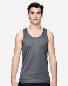 Augusta Sportswear 703 Unisex Training Tank Top – Graphite (on model)