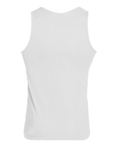 Augusta Sportswear 703 Unisex Training Tank Top – White (back)