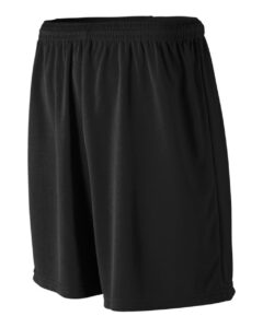 Augusta Sportswear 805 Men’s Wicking Mesh Athletic Shorts – Black (side)