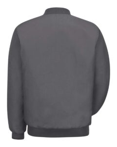 Red Kap JT38T Men’s Tall Solid Team Jacket – Charcoal (back)