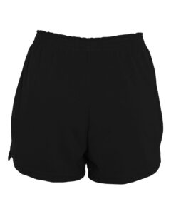 Augusta Sportswear 987 Women’s Trim Fit Jersey Shorts – Black (back)