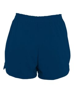 Augusta Sportswear 987 Women’s Trim Fit Jersey Shorts – Navy (back)