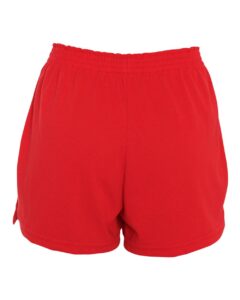 Augusta Sportswear 987 Women’s Trim Fit Jersey Shorts – Red (back)