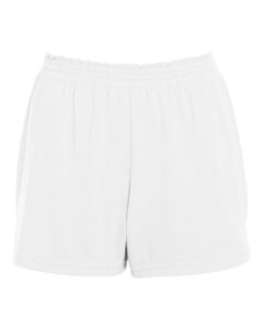 Augusta Sportswear 987 Women’s Trim Fit Jersey Shorts – White