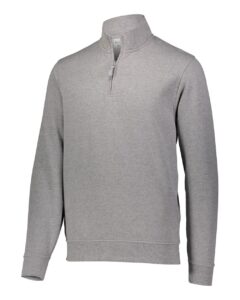 Augusta Sportswear 5422 Men’s 60/40 Quarter-Zip Pullover – Charcoal Heather