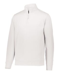 Augusta Sportswear 5422 Men’s 60/40 Quarter-Zip Pullover – White