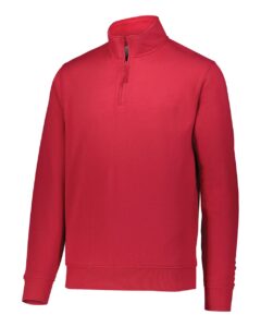 Augusta Sportswear 5422 Men’s 60/40 Quarter-Zip Pullover – Red