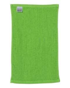 Q-Tees T18 Budget Rally Towel – Lime (back)