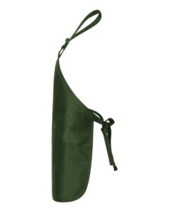 Q-Tees Q4250 Full-Length Apron with Pouch Pocket – Forest (side)